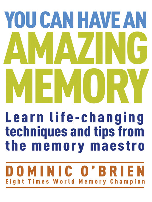 Cover image for You Can Have an Amazing Memory